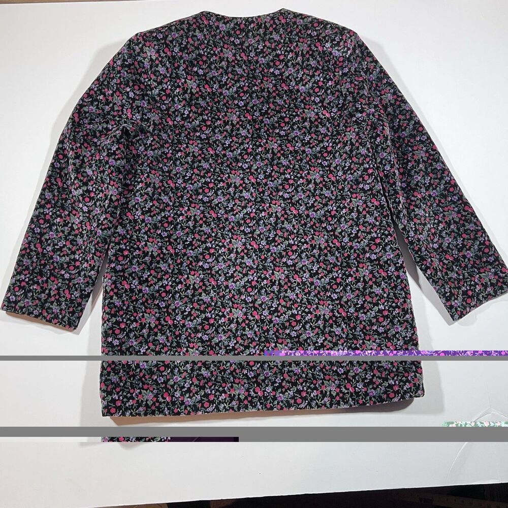 Vintage Kannum Designs Ditsy Floral Blazer Cottagecore Grannycore Women's 12 USA - Picture 8 of 9